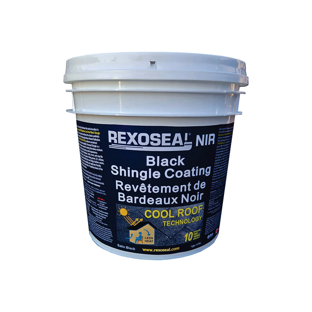 Revêtement Noir Réfléchissant la Chaleur pour Toit en Bardeaux